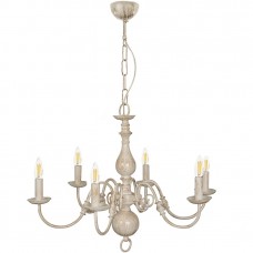 Φωτιστικό Κρεμαστό 6xE14 Μεταλλικό σε Μπεζ Πατίνα 5311-6